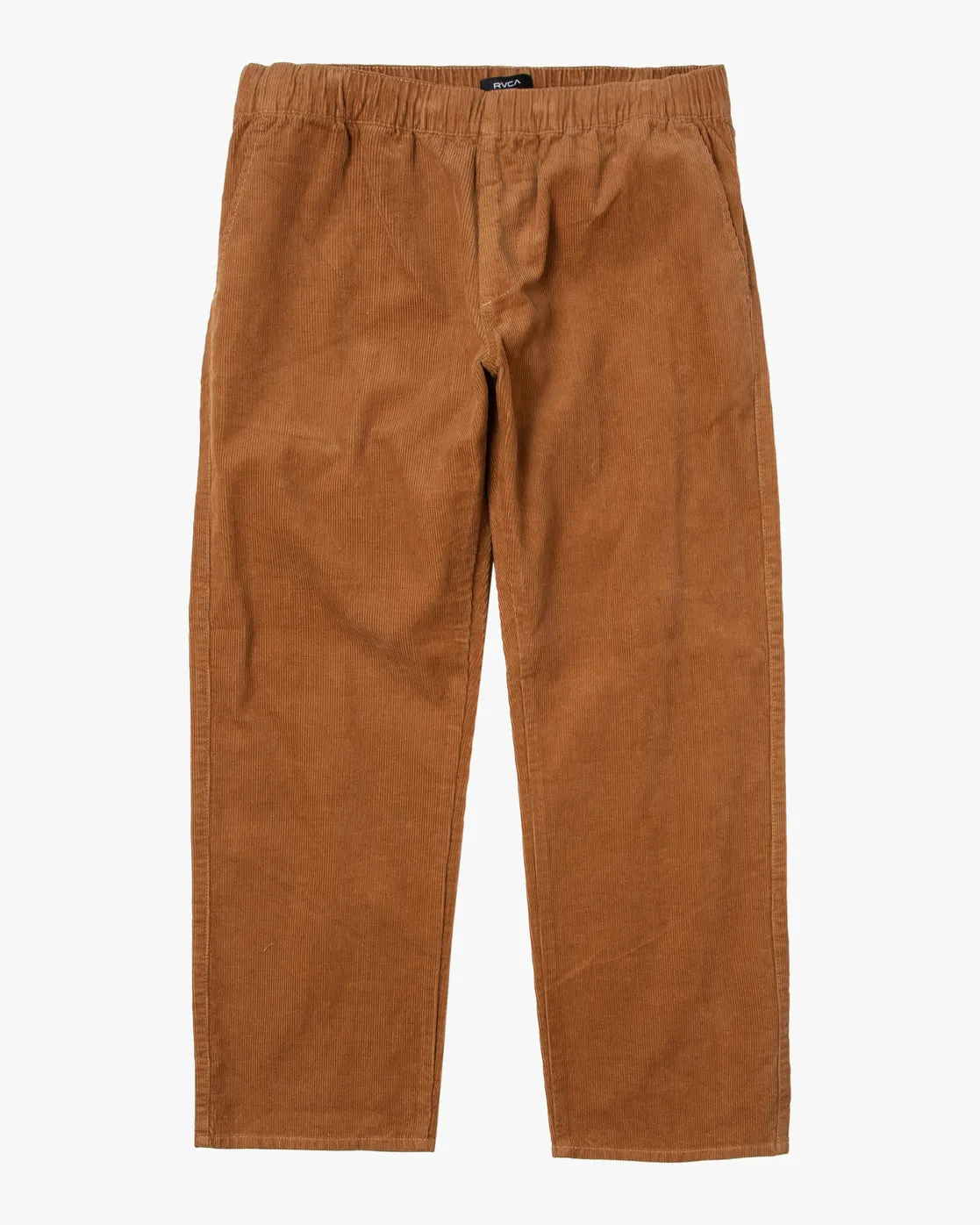 Americana Elastic Waist Cord Pants - Camel