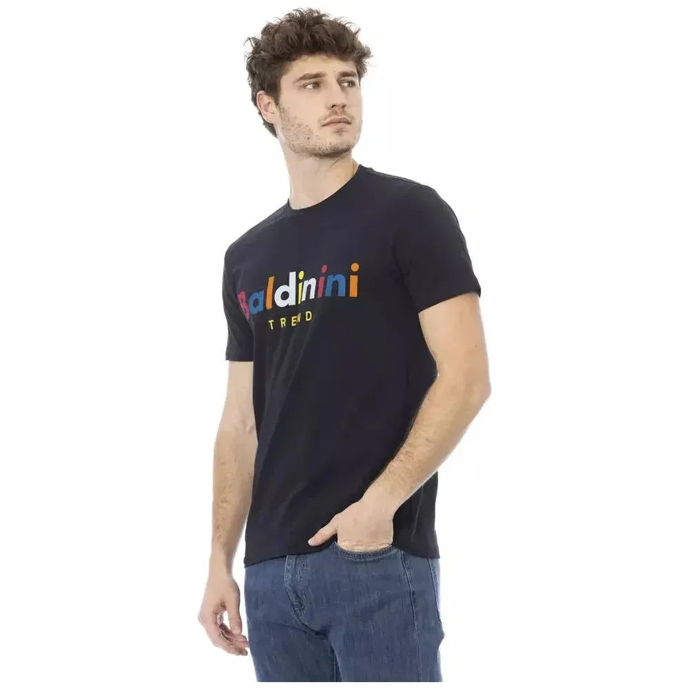 Baldinini Trend Blue Cotton Men T-Shirt