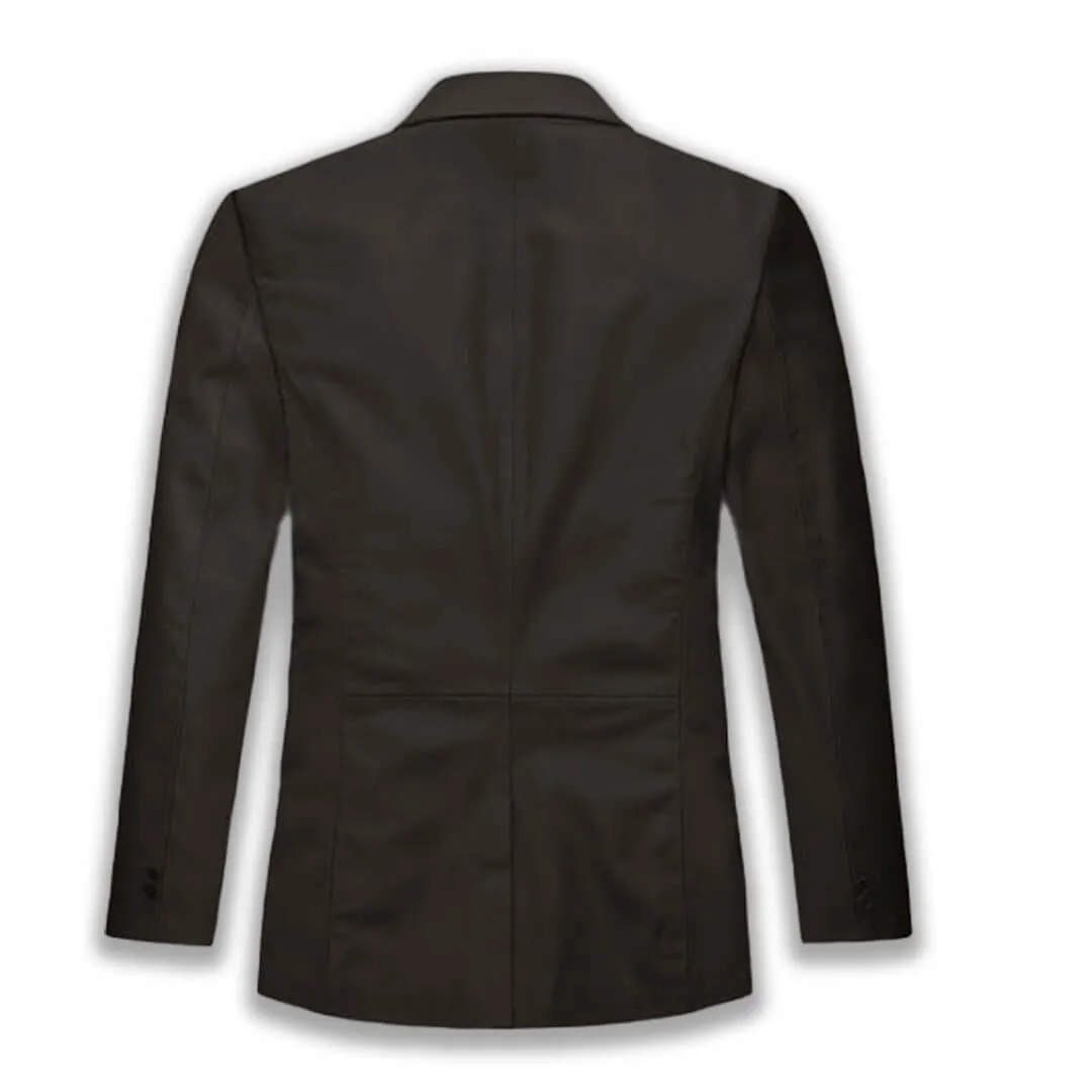 Black Sheepskin Leather Blazer