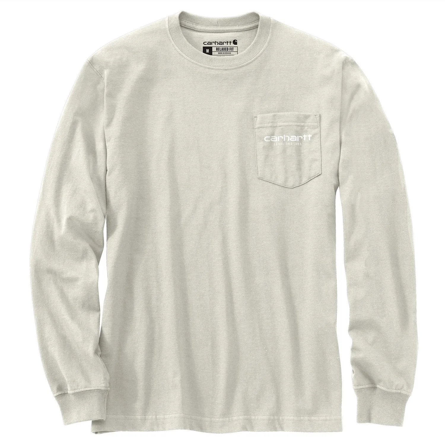 Carhartt Men's Relaxed Fit Heavyweight Pocket "C" Graphic Long Sleeve T-Shirt