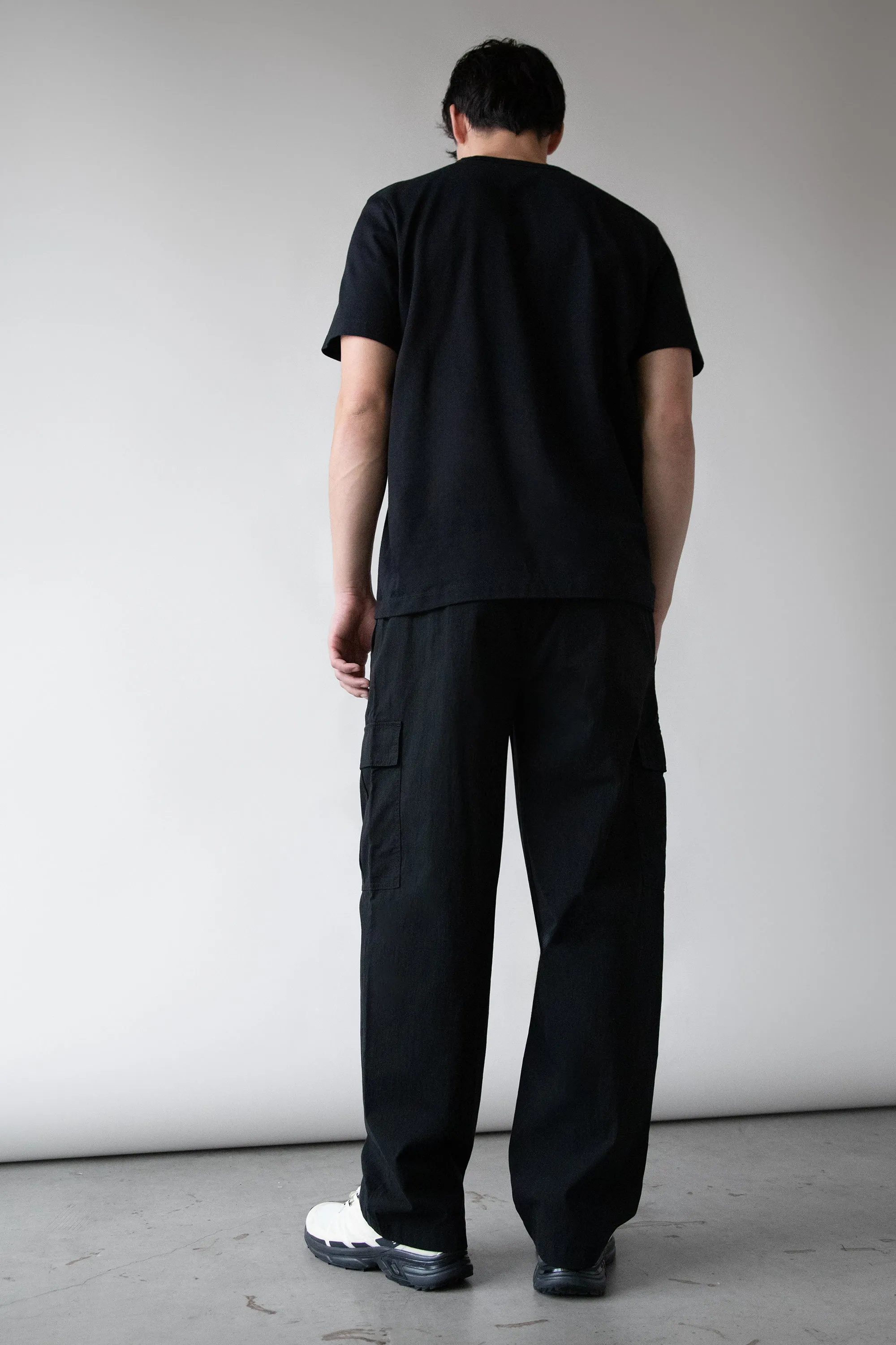 COTTON NYLON RELAXED FIT CARGO PANT