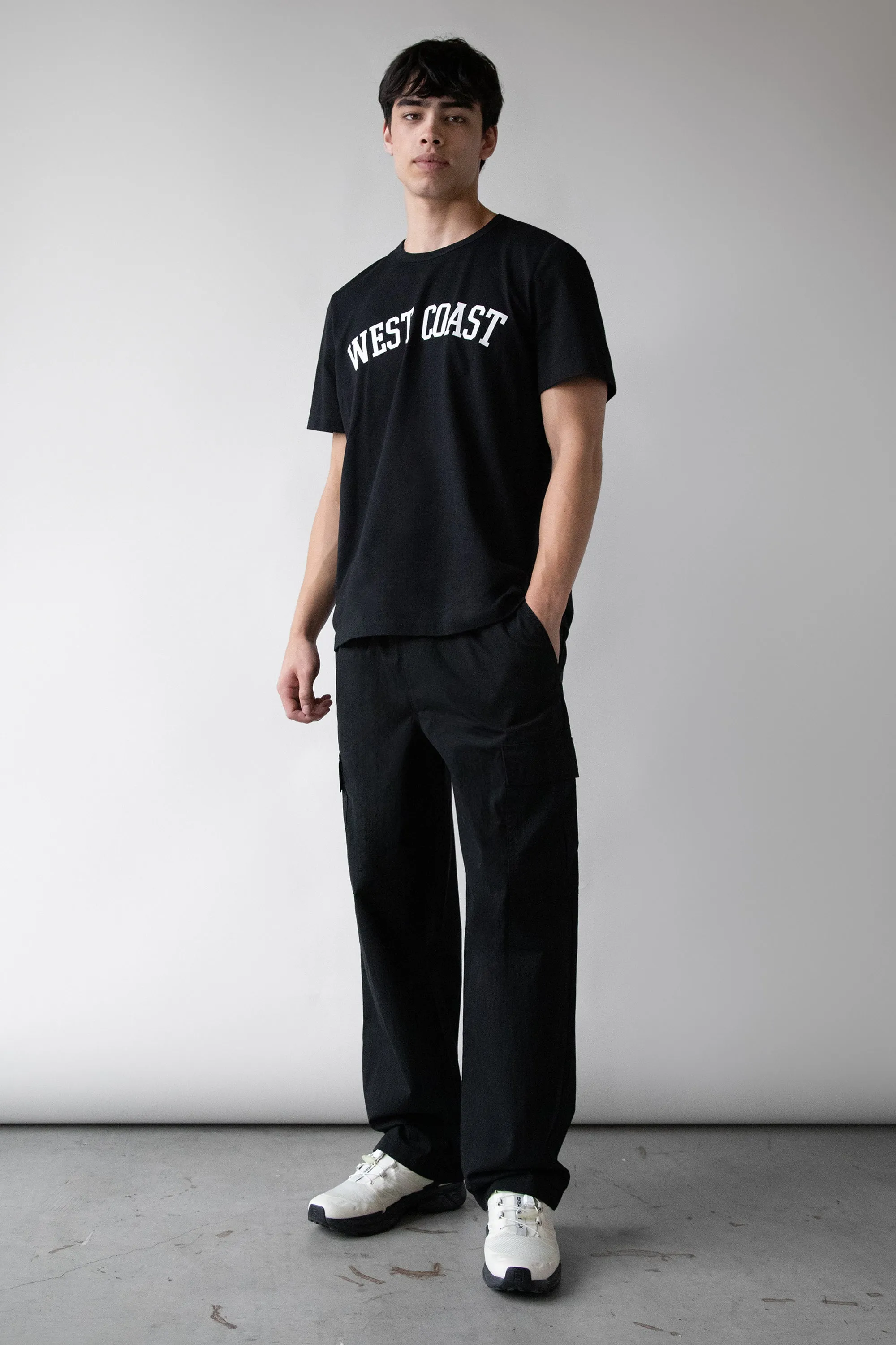 COTTON NYLON RELAXED FIT CARGO PANT