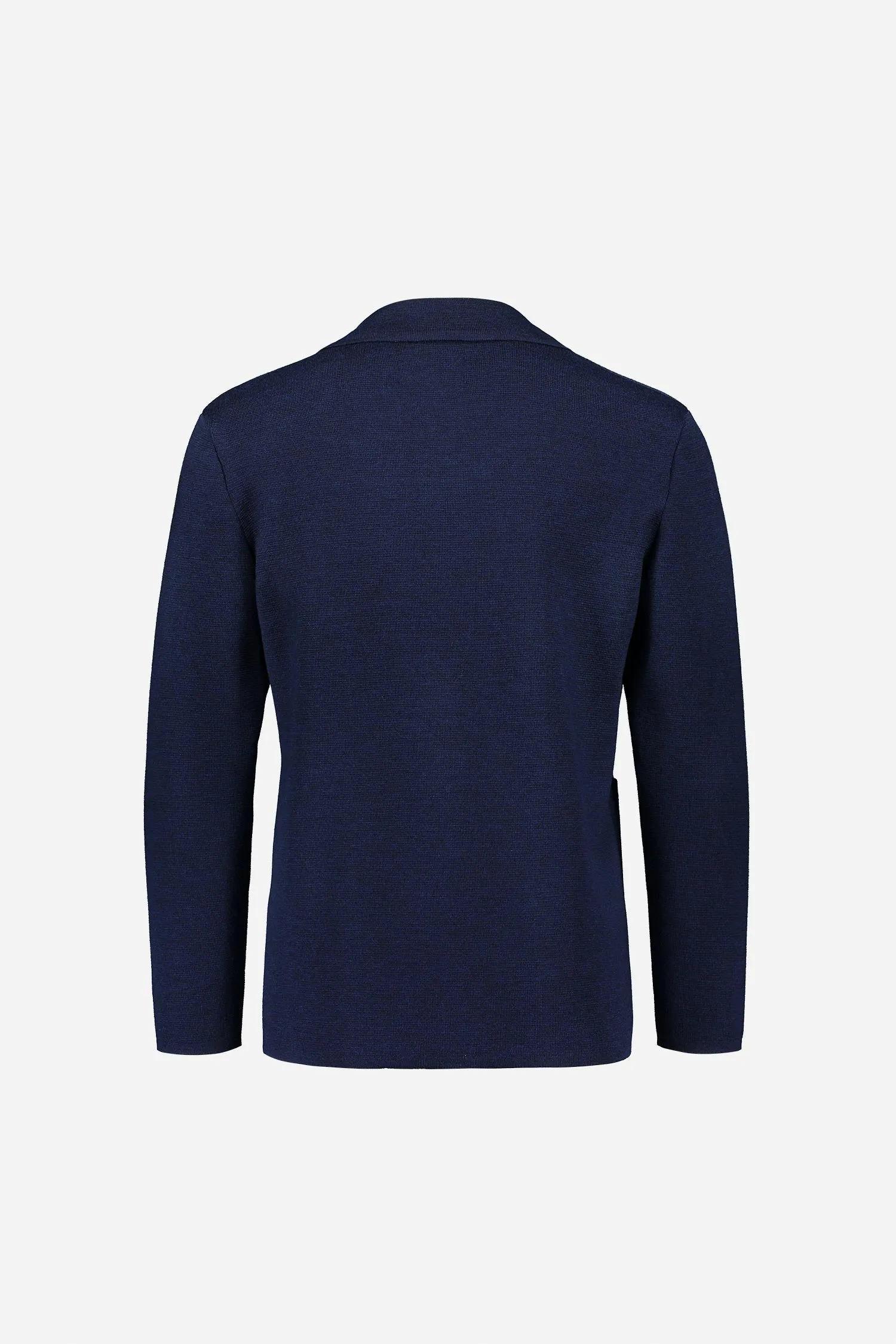 Elias Extre Fine Merino Wool Cardigan Blue