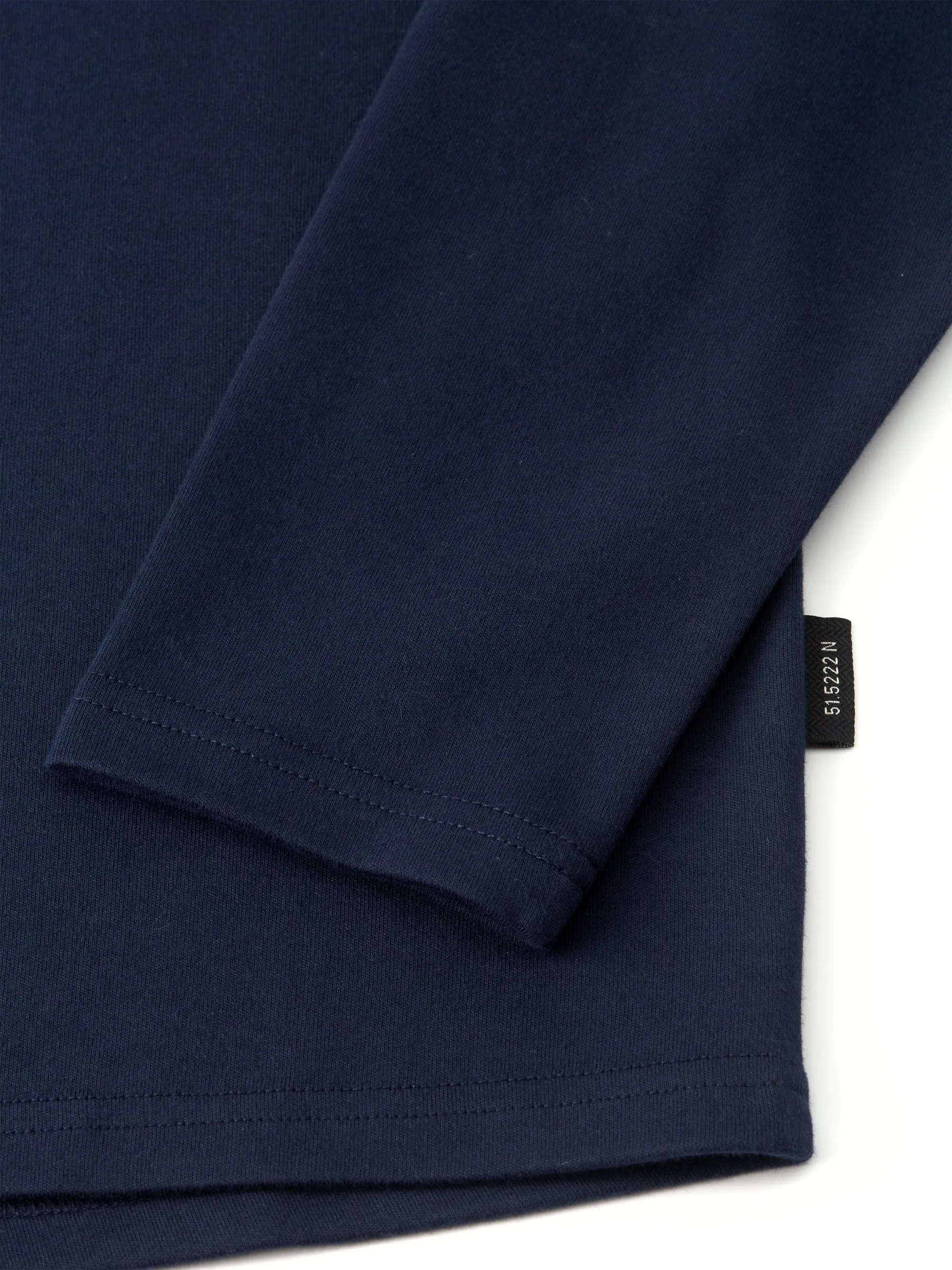 Heavy Long Sleeve Plain T-Shirt Tavistock Navy