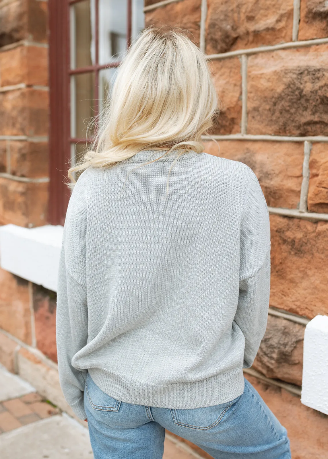 Holly Jolly Christmas Grey Sweater