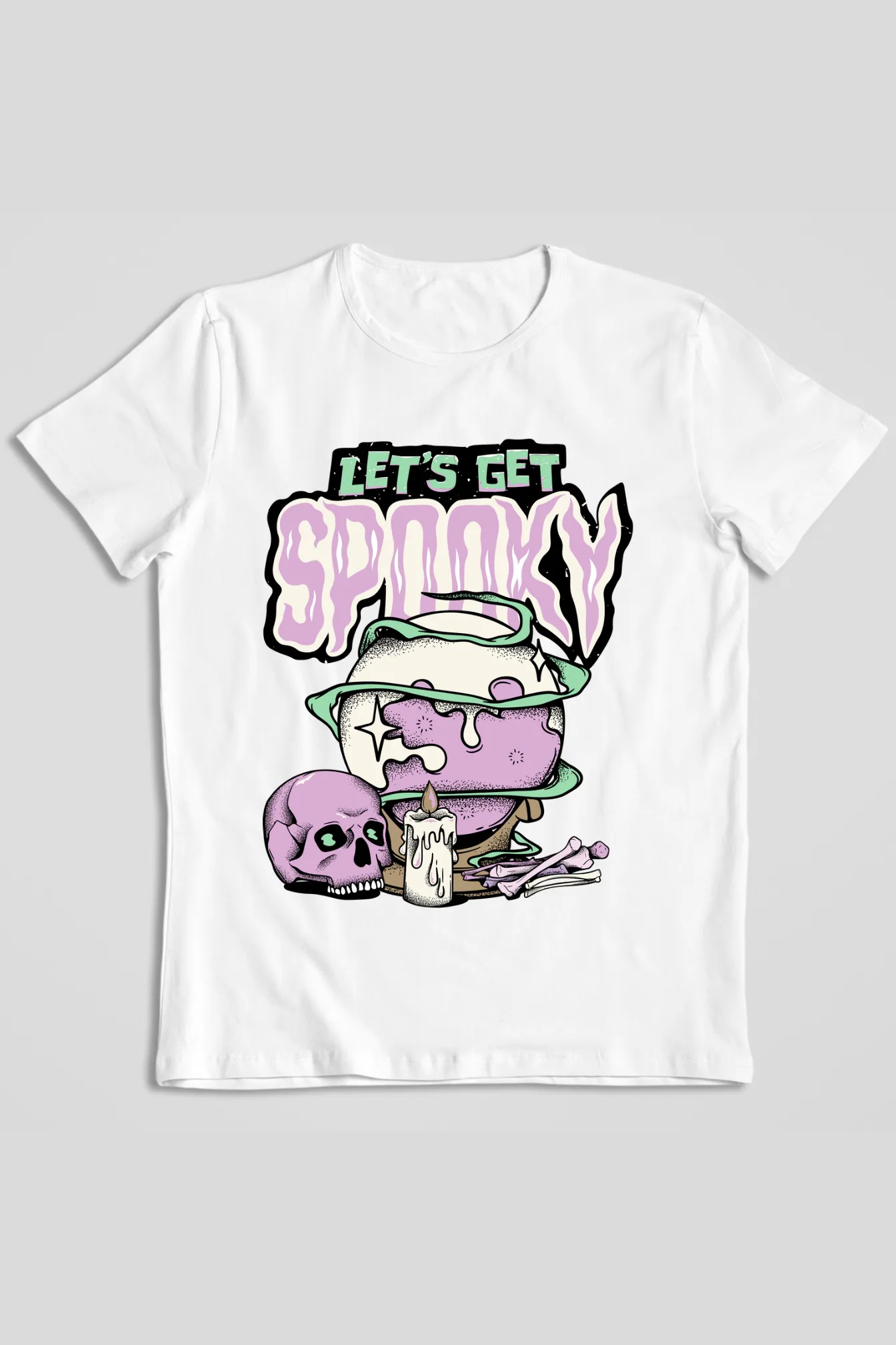 Let's Get Spooky Graphic Printed T-shirt