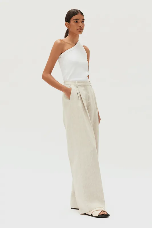 Maeve Linen Pants - Oat