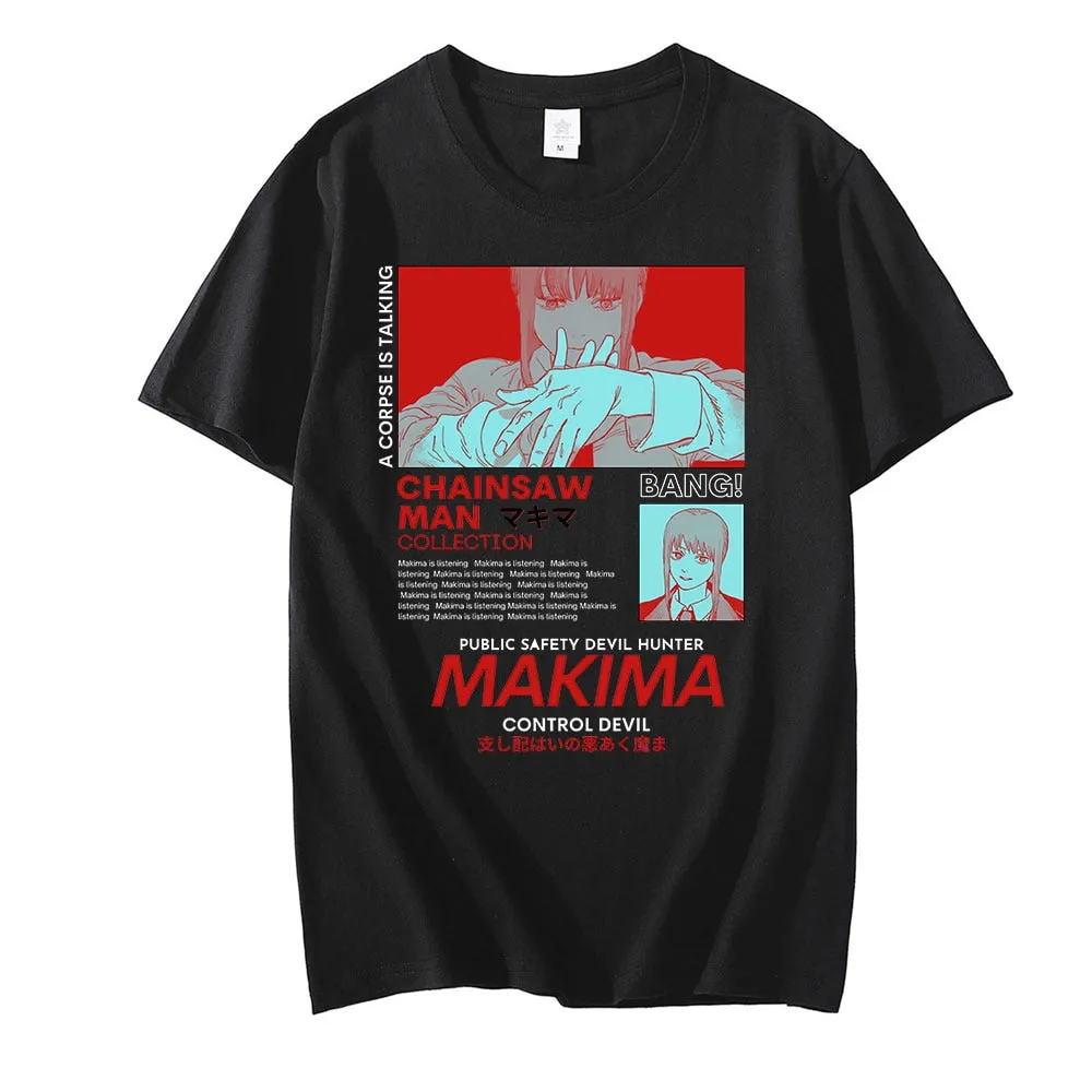 Makima T Shirt Chainsaw Man (Colors Available)