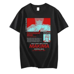 Makima T Shirt Chainsaw Man (Colors Available)