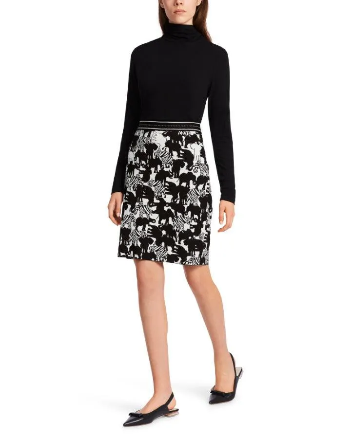 Marc Cain Elephant Print Pencil Skirt