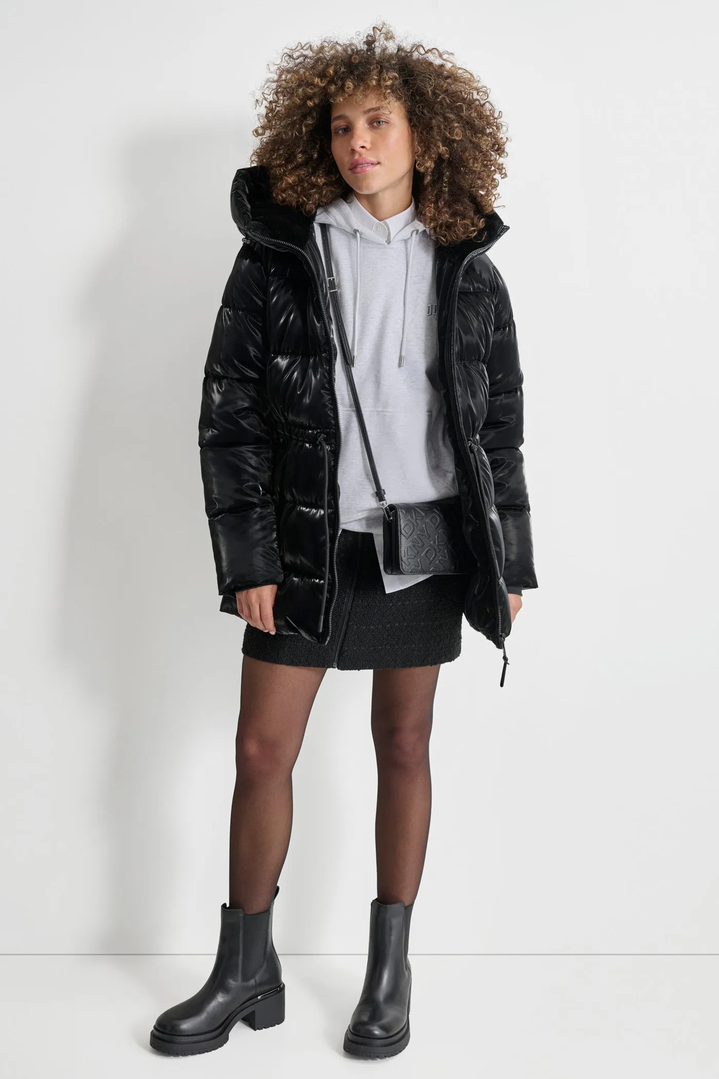 MID LENGTH LUSH PUFFER JACKET