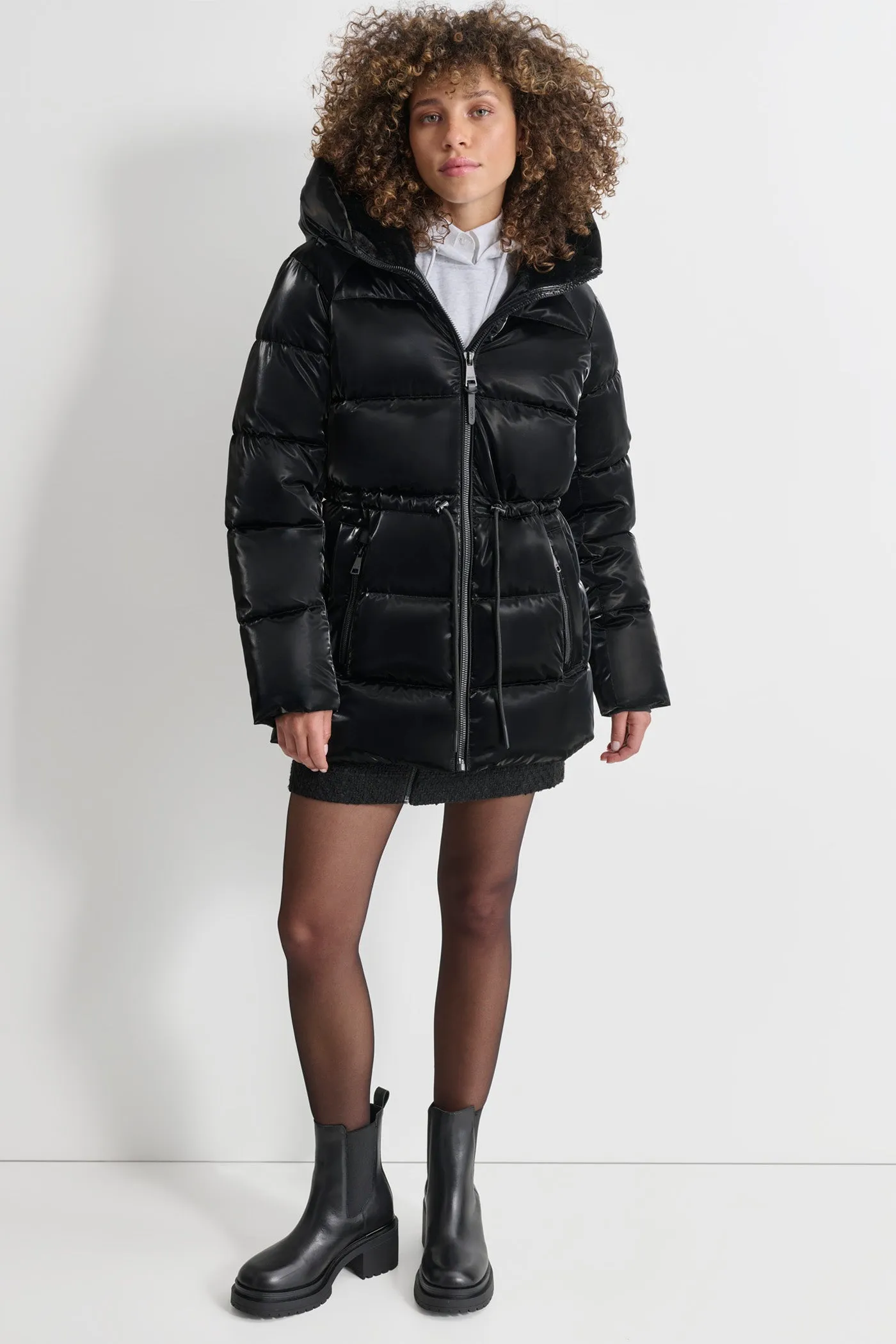 MID LENGTH LUSH PUFFER JACKET