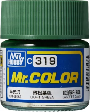 Mr. Hobby C319 Mr. Color Semi Gloss Light Green Lacquer Paint 10ml