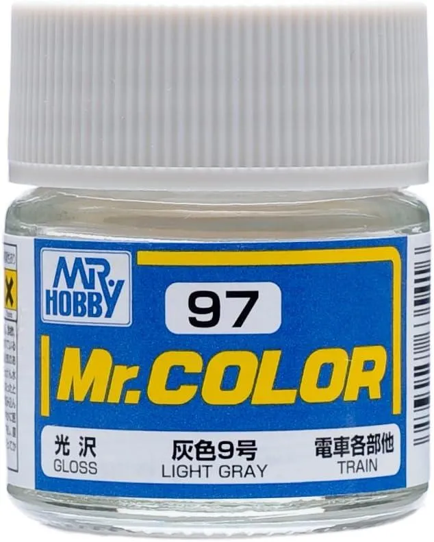 Mr. Hobby C97 Mr. Color Gloss Light Gray Lacquer Paint 10ml