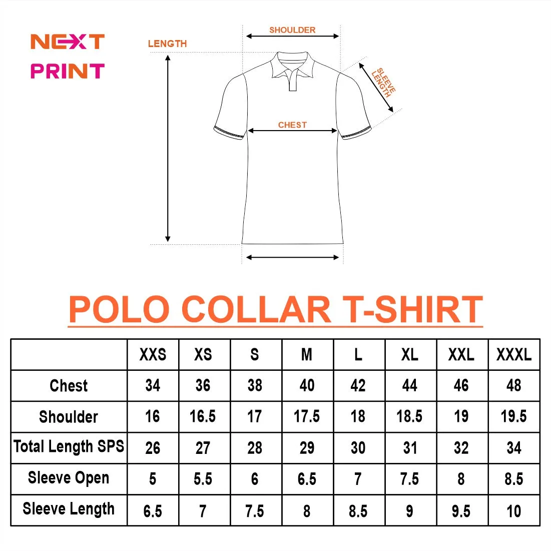 Next Print Customied Polo Neck White Jersey NPTS09