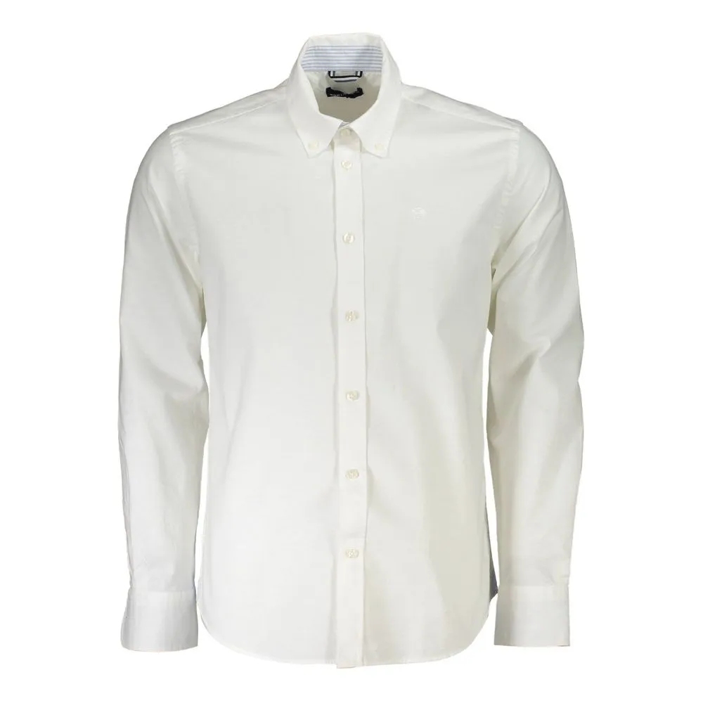 North Sails White Cotton Men Shirt