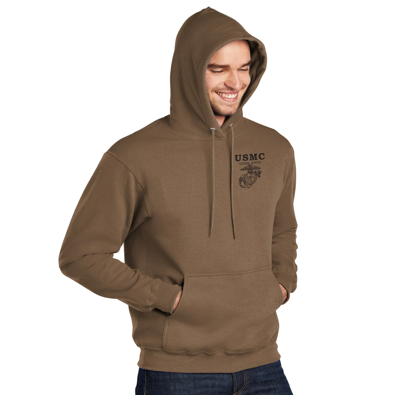 Old School Woodland Khaki Hoodie (Captain's Special)