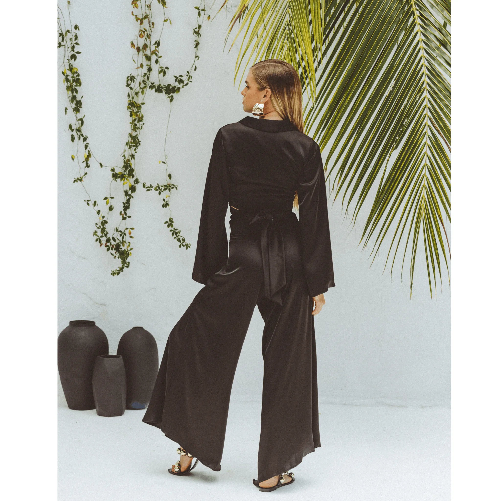 Olivia Black Wide Leg Pants