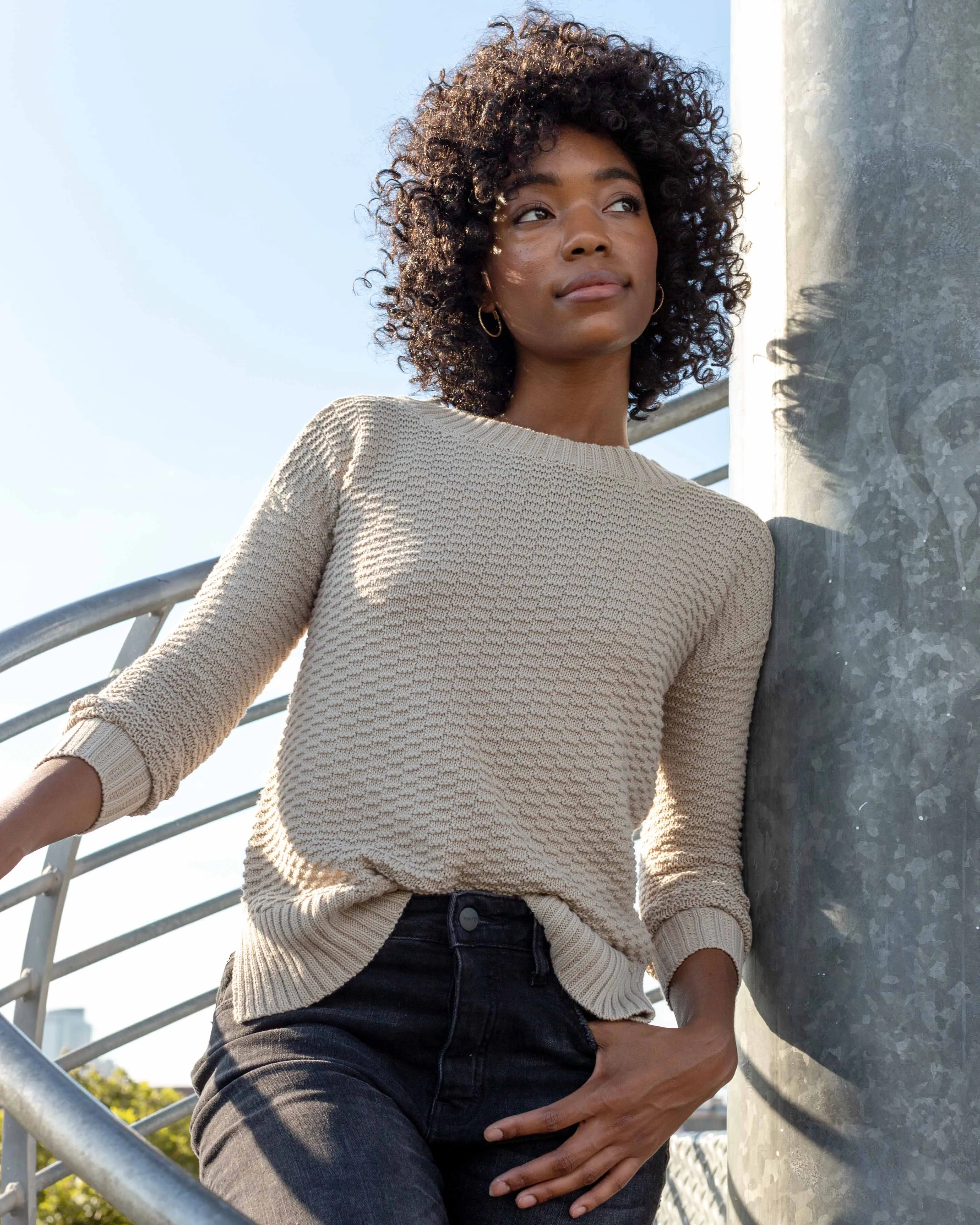 Organic Cotton Crew Sweater