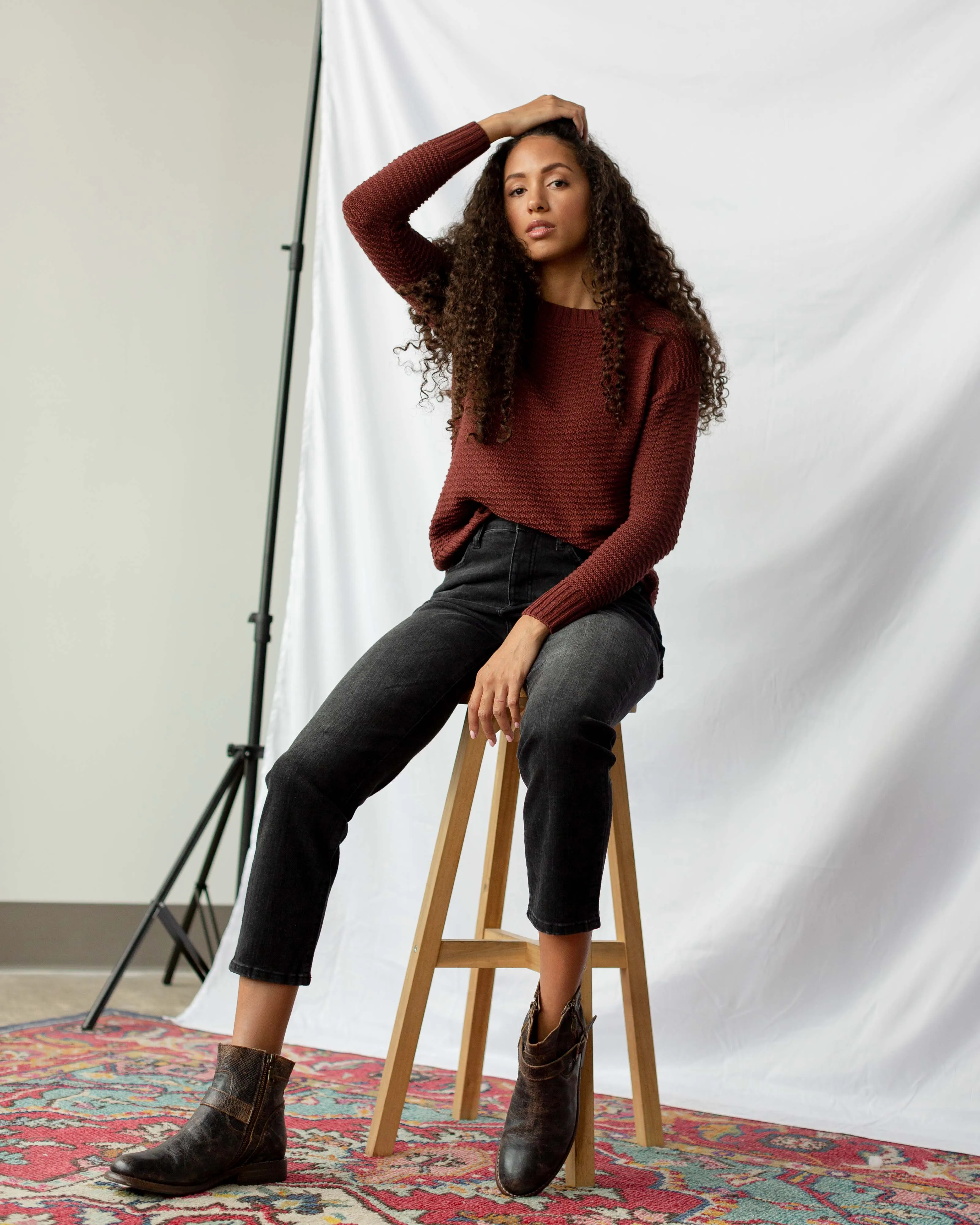 Organic Cotton Crew Sweater