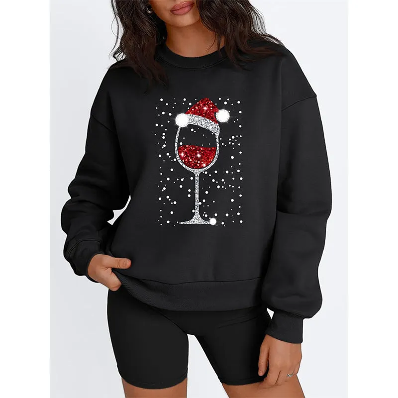 PEOPLETERRITORY New Hot Trade New Autumn New  Women's Clothing  Christmas Versatile Long Sleeve Sweater Women