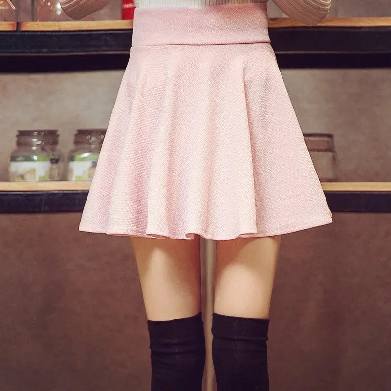 Pleated Sun Short Skirt