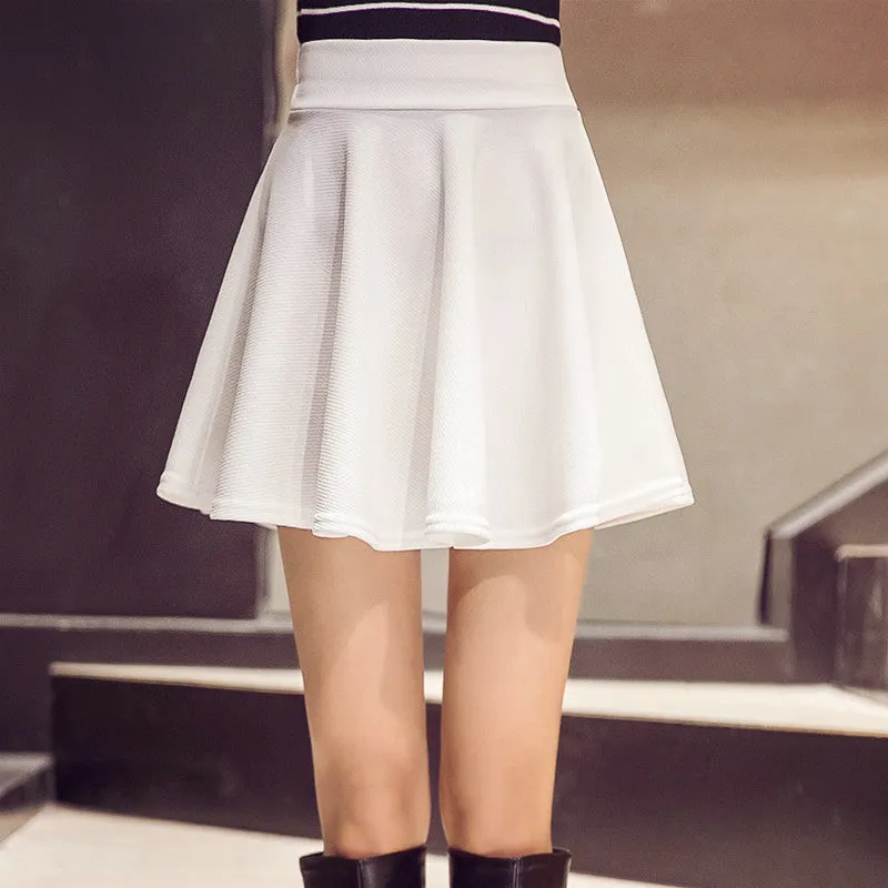 Pleated Sun Short Skirt