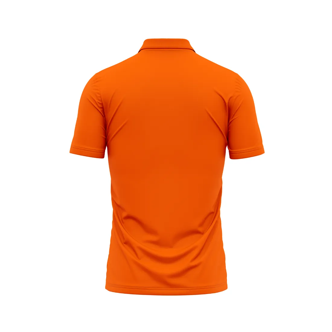 Polo Neck Printed Jersey Orange Design 3