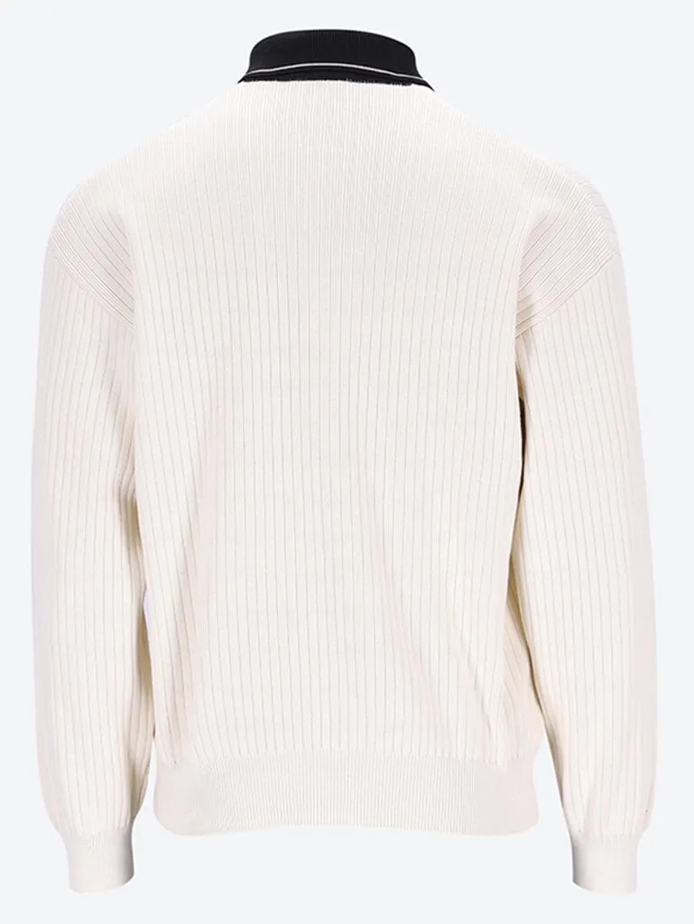 Polo relaxed fit sweater