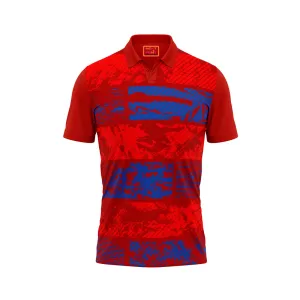 Red Polo Neck Half Sleeve T Shirt Nextprint G1194