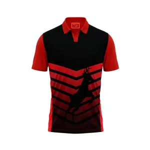 Red Polo Neck Half Sleeve T Shirt Nextprint NP50000774