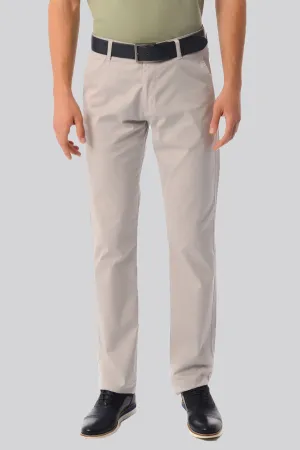 Regular Fit Side Pocket Low Waist Light Gray Casual Pants