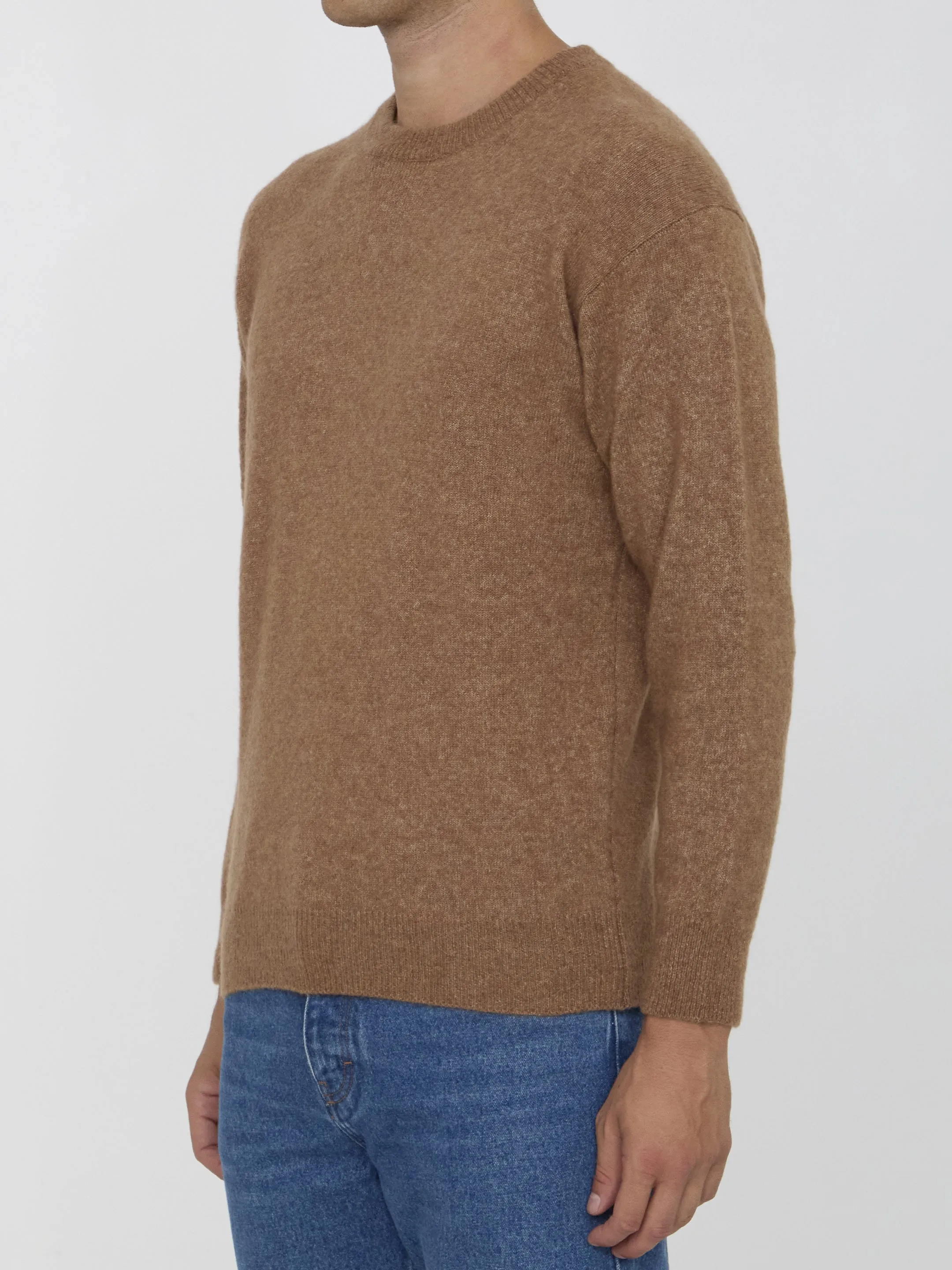 Roberto Collina Cashmere Sweater In Brown