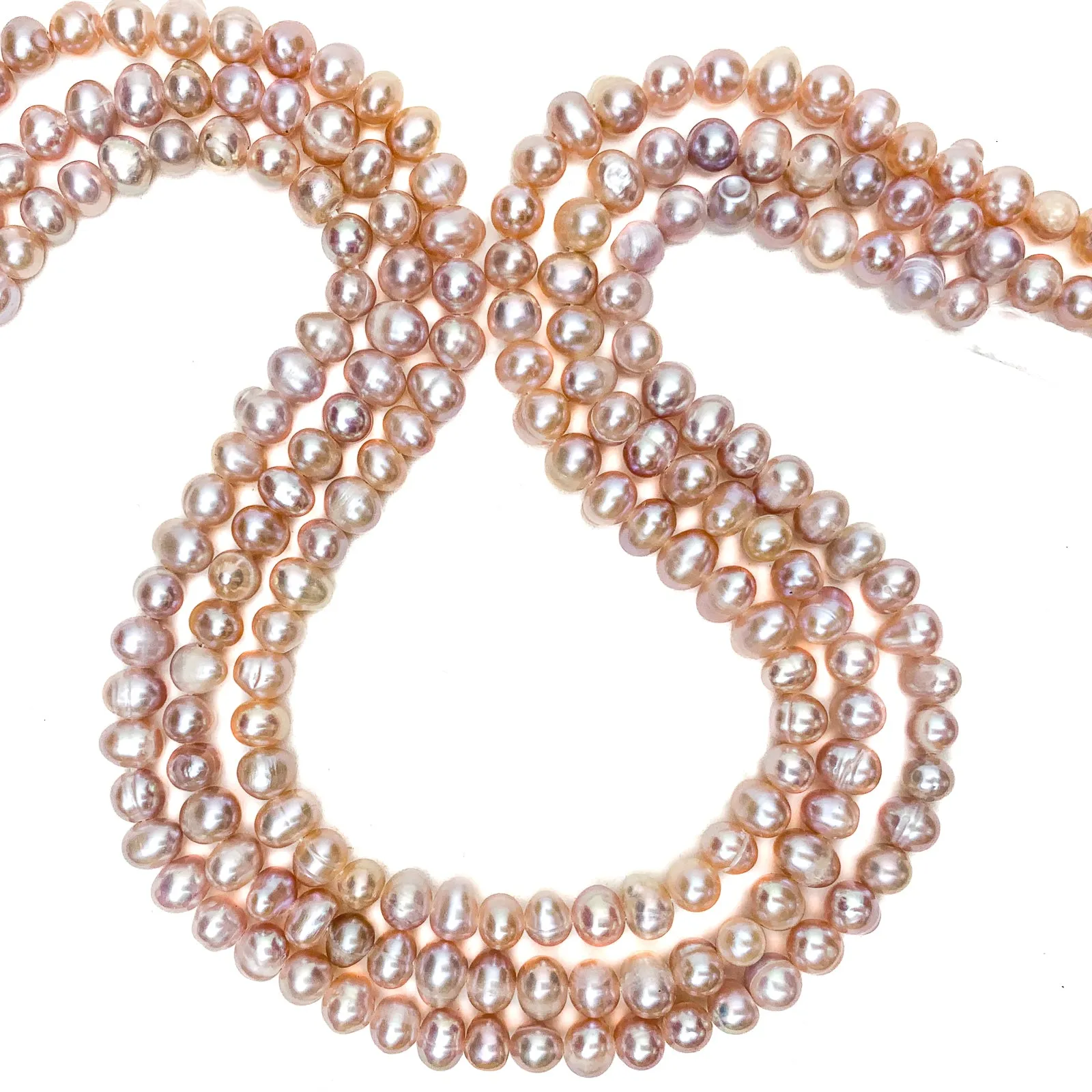 Rose Potato Freshwater Pearl Bead Strand