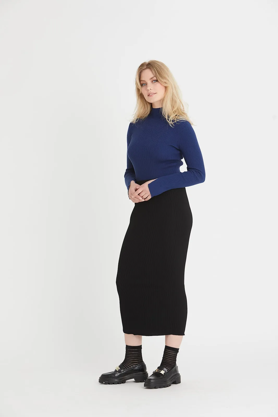 Rue De Femme Knit pencil Skirt