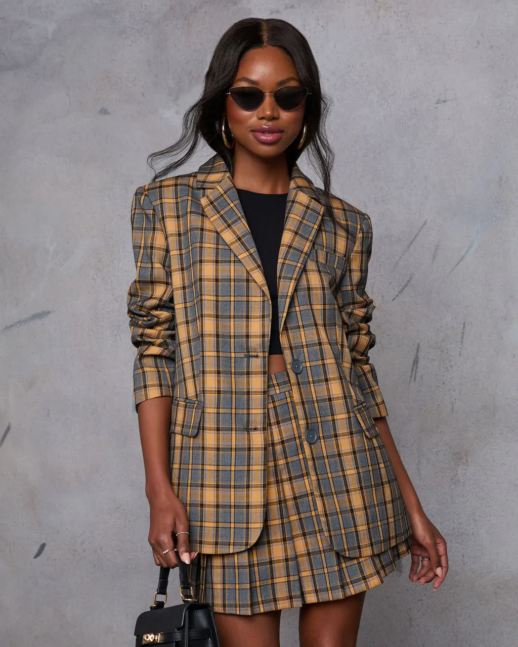 Siena Plaid Blazer