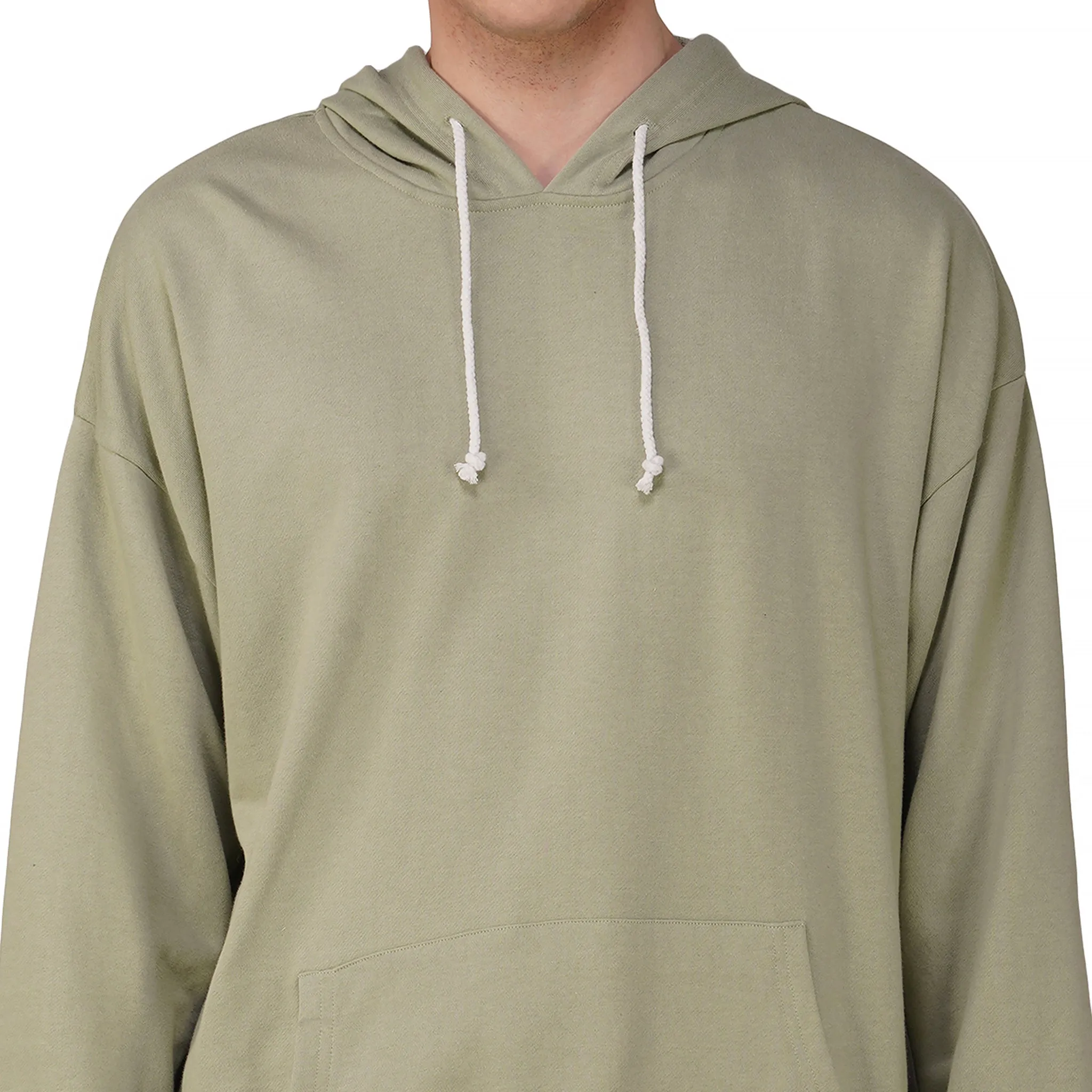 SLAY. Men's Light Olive Oversized Drop Shoulder Hoodie & Joggers Co-ord Set