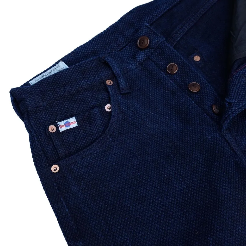 Studio D'Artisan "Kasezome" Indigo Sashiko Selvedge Pants (Relax Tapered)