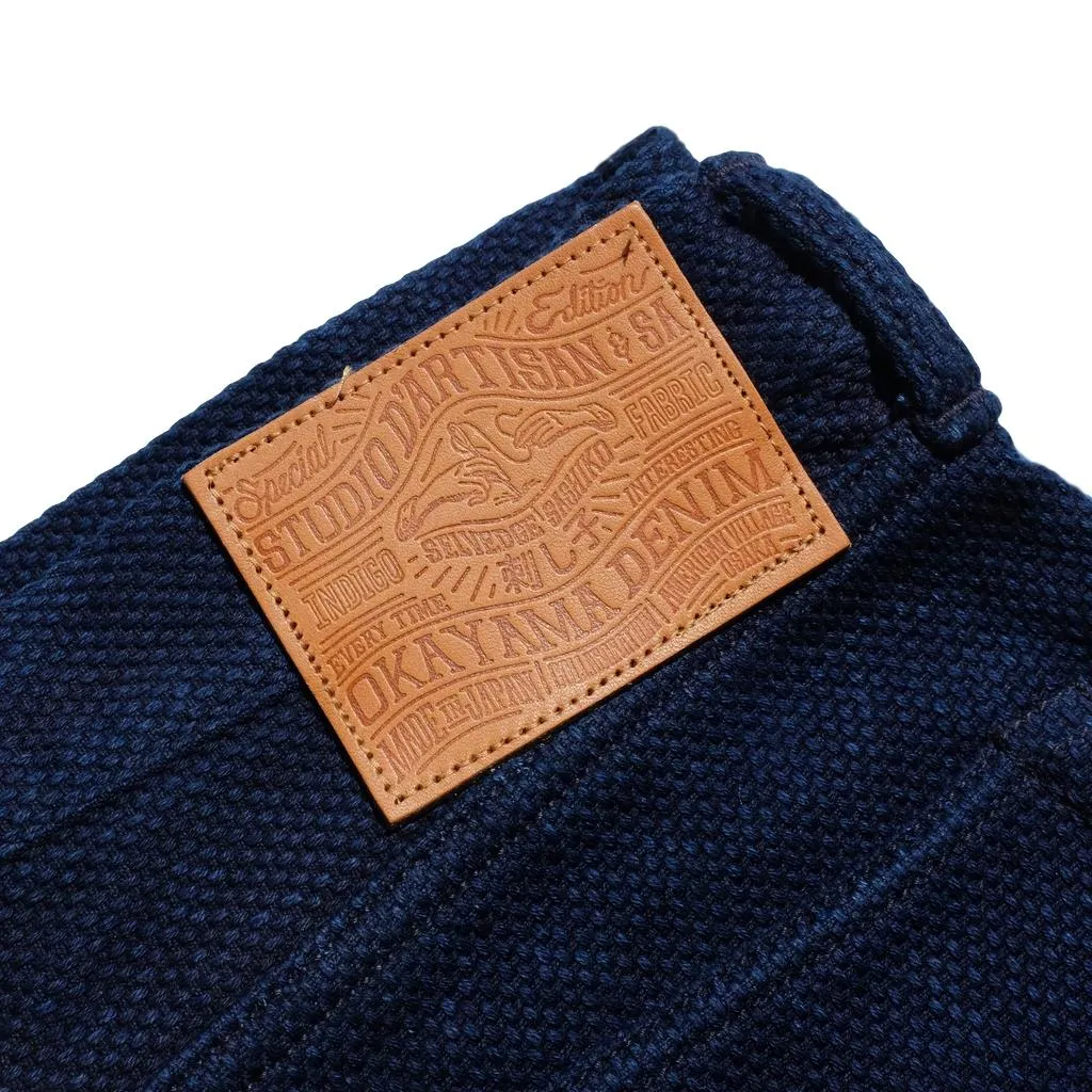 Studio D'Artisan "Kasezome" Indigo Sashiko Selvedge Pants (Relax Tapered)