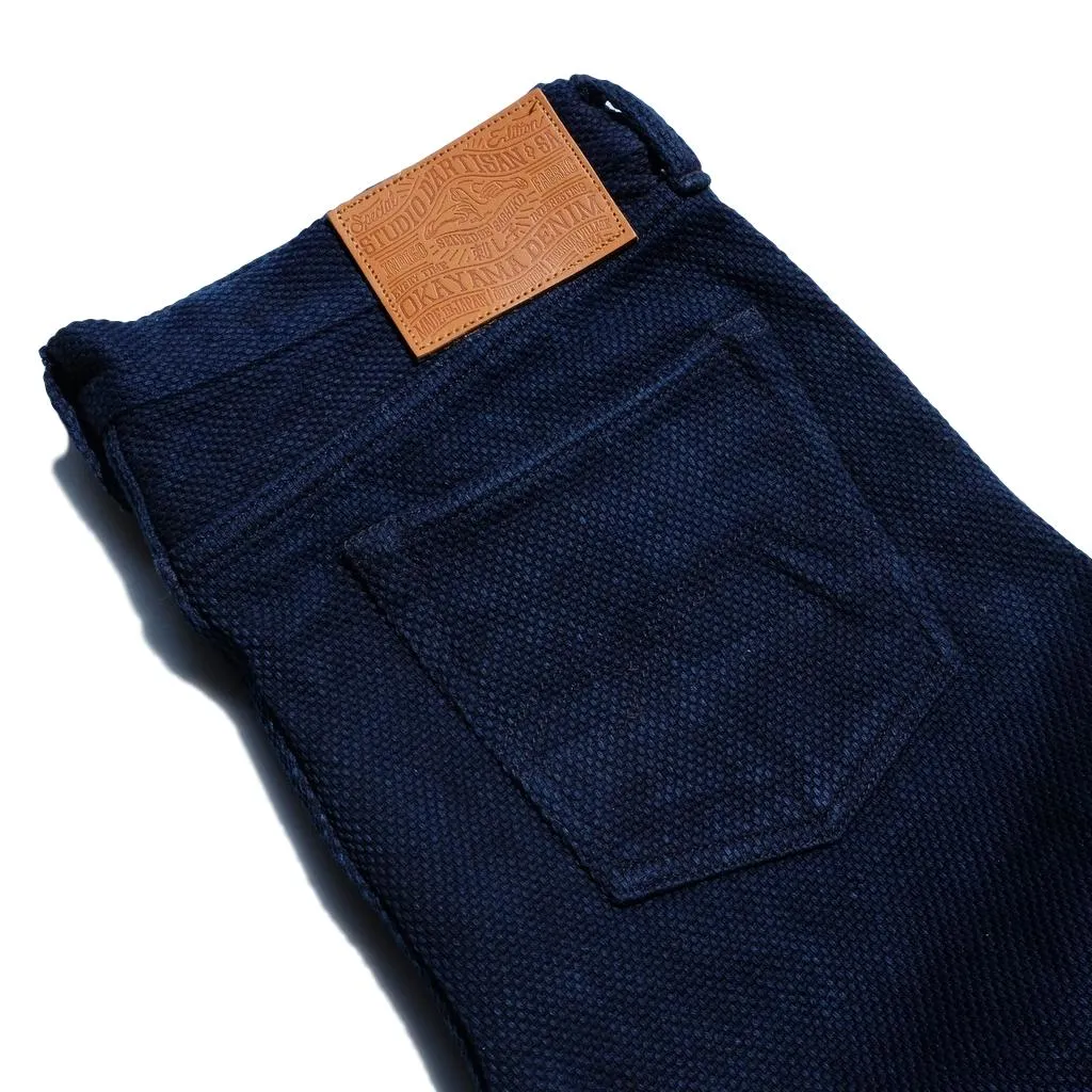 Studio D'Artisan "Kasezome" Indigo Sashiko Selvedge Pants (Relax Tapered)