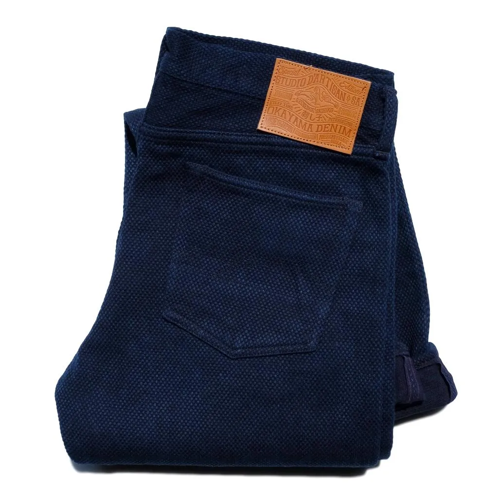 Studio D'Artisan "Kasezome" Indigo Sashiko Selvedge Pants (Relax Tapered)