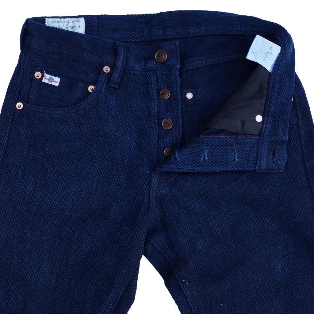 Studio D'Artisan "Kasezome" Indigo Sashiko Selvedge Pants (Relax Tapered)