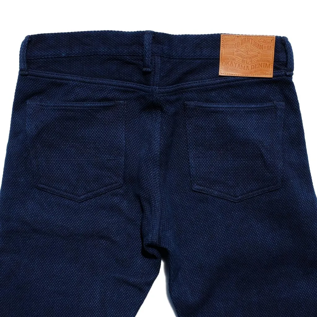 Studio D'Artisan "Kasezome" Indigo Sashiko Selvedge Pants (Relax Tapered)