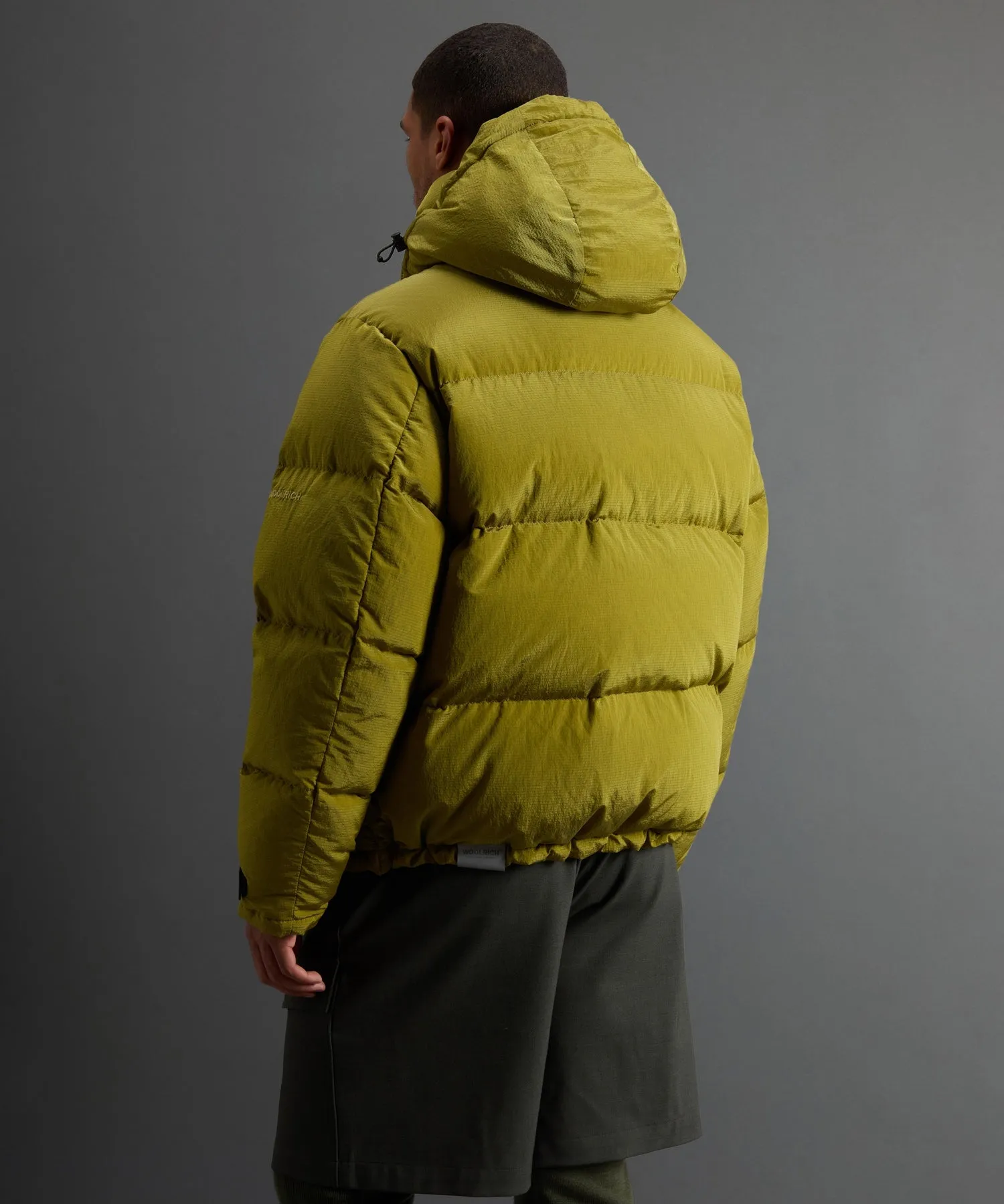 Todd Snyder X Woolrich Quilted Short Parka in Citron