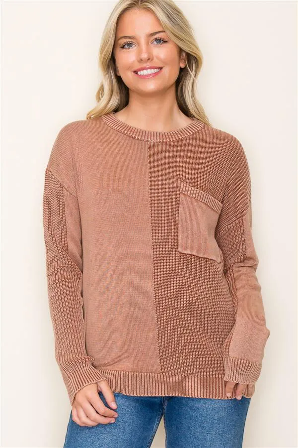 Washed Textured Sweaters - 3 Colors!