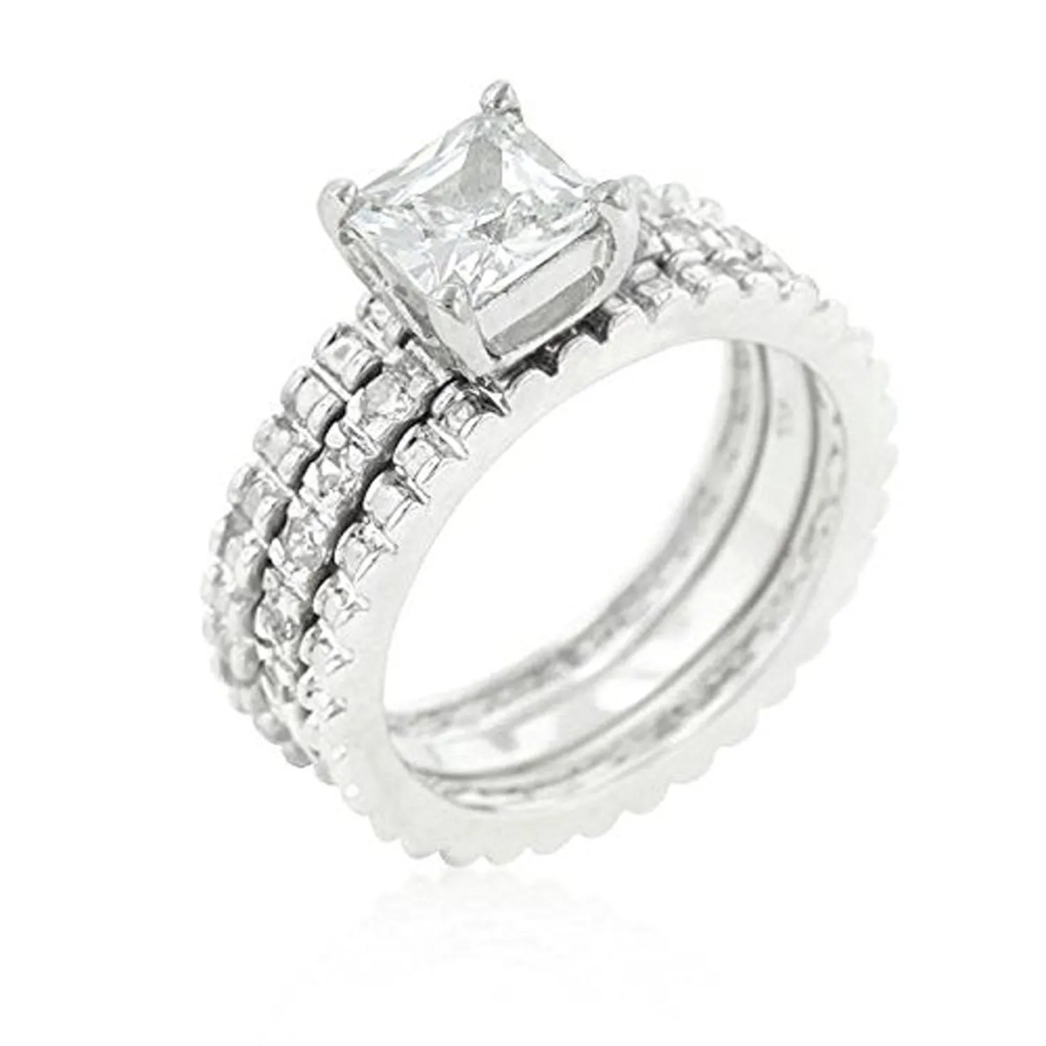 WildKlass Bridal Triple Ring Set