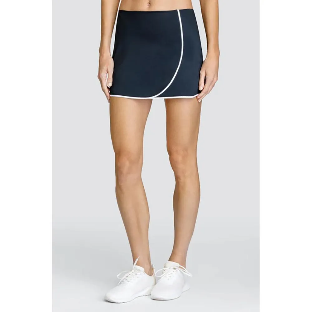 Women`s Anja 13.5 Inch Faux Wrap Tennis Skort Onyx